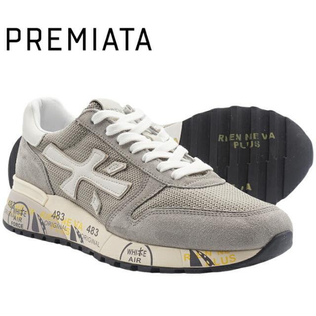 【PREMIATA MICK 5695】 プレミアータ ミック グレー ベージュ メンズスニーカー