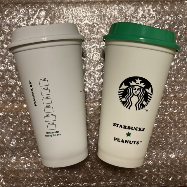 Starbucks Coffee(スターバックスコーヒー)のスタバ スターバックス スヌーピー リユーザブルカップ（473mL）2種セット インテリア/住まい/日用品のキッチン/食器(容器)の商品写真