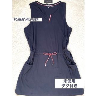 トミーヒルフィガー(TOMMY HILFIGER)の新品タグ付　 TOMMY HILFIGER ゴルフウェア　ノースリーブワンピース(ひざ丈ワンピース)