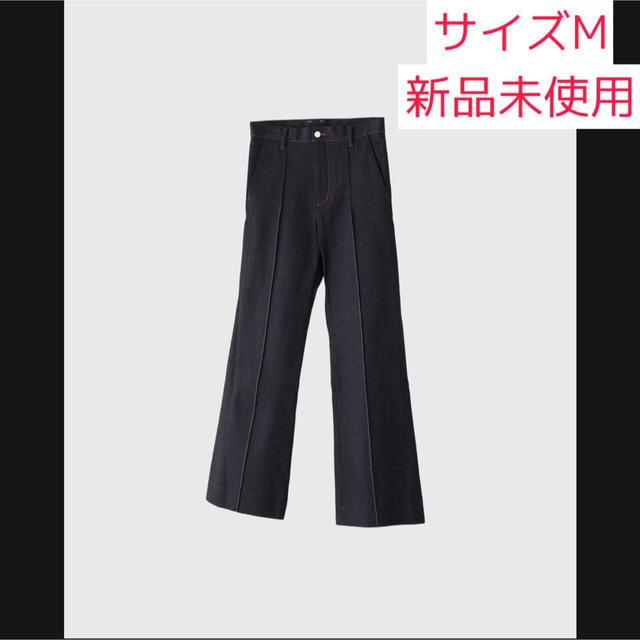 PINTUCK FLARED RAW DENIM PANTS メンズのパンツ(デニム/ジーンズ)の商品写真