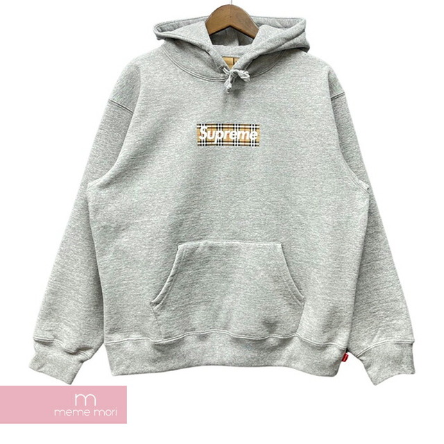 Supreme×Burberry 2022SS Box Logo Hooded Sweatshirts シュプリーム