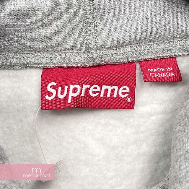 Supreme 2017AW Box Logo Hooded Sweatshirt Heather Gray シュプリーム ボックスロゴフーデッドスウェットシャツ ヘザーグレー プルオーバーパーカー グレー サイズS【220613】【新古品】【me04】