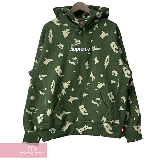 Supreme 2021AW Box Logo Hooded Sweatshirt Olive Russian Camo シュプリーム ボックスロゴフーデッドスウェットシャツ プルオーバーパーカー オリーブロシアンカモ サイズXXL【211220】【新古品】【me04】