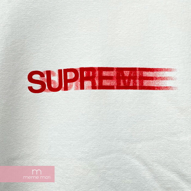Supreme 2016SS Motion Logo Hooded Sweatshirt シュプリーム モーションロゴフーデッドスウェットシャツ プルオーバーパーカー ロゴプリント ホワイト サイズXL 【211218】【新古品】【me04】