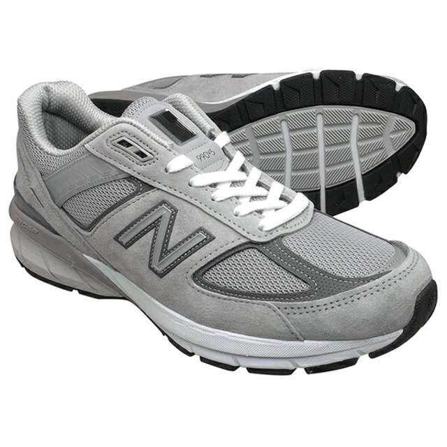 ニューバランス M990GL5  Dワイズ（やや細い） NEW BALANCE M990 グレー 990 メンズ スニーカー 990V5 ランニングシューズ