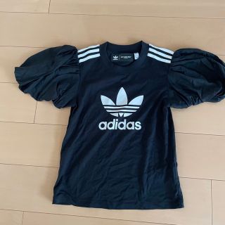 アディダス(adidas)の新品未使用adidasアディダス🖤サイズS異素材パフスリーブTシャツ(Tシャツ(半袖/袖なし))