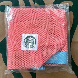 スターバックスコーヒー(Starbucks Coffee)のスターバックス メッシュ エコバッグ ピンク(エコバッグ)