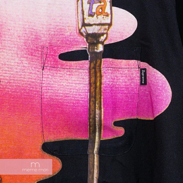 Supreme×The Velvet Underground 2019AW Rayon S/S Shirt シュプリーム×ヴェルヴェット・アンダーグラウンド レーヨンショートスリーブシャツ 半袖オープンカラー総柄シャツ ブラック サイズM【200609】【新古品】【me04】