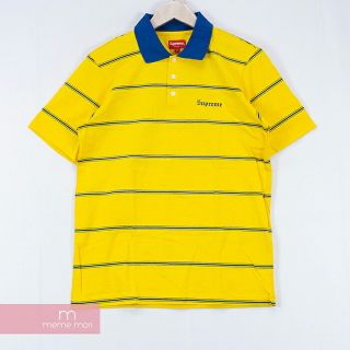 シュプリーム(Supreme)のSupreme 2017SS Striped Polo シュプリーム ストライプポロシャツ Tシャツ 半袖 ボーダー イエロー サイズS【200324】【新古品】【me04】(ポロシャツ)