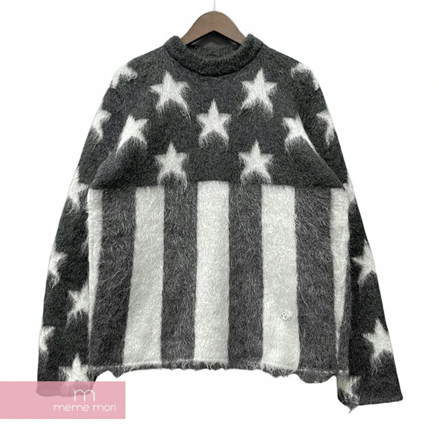 日本限定モデル】 Knit Crewneck Jacquard Mohair Flag USA 2019AW ...