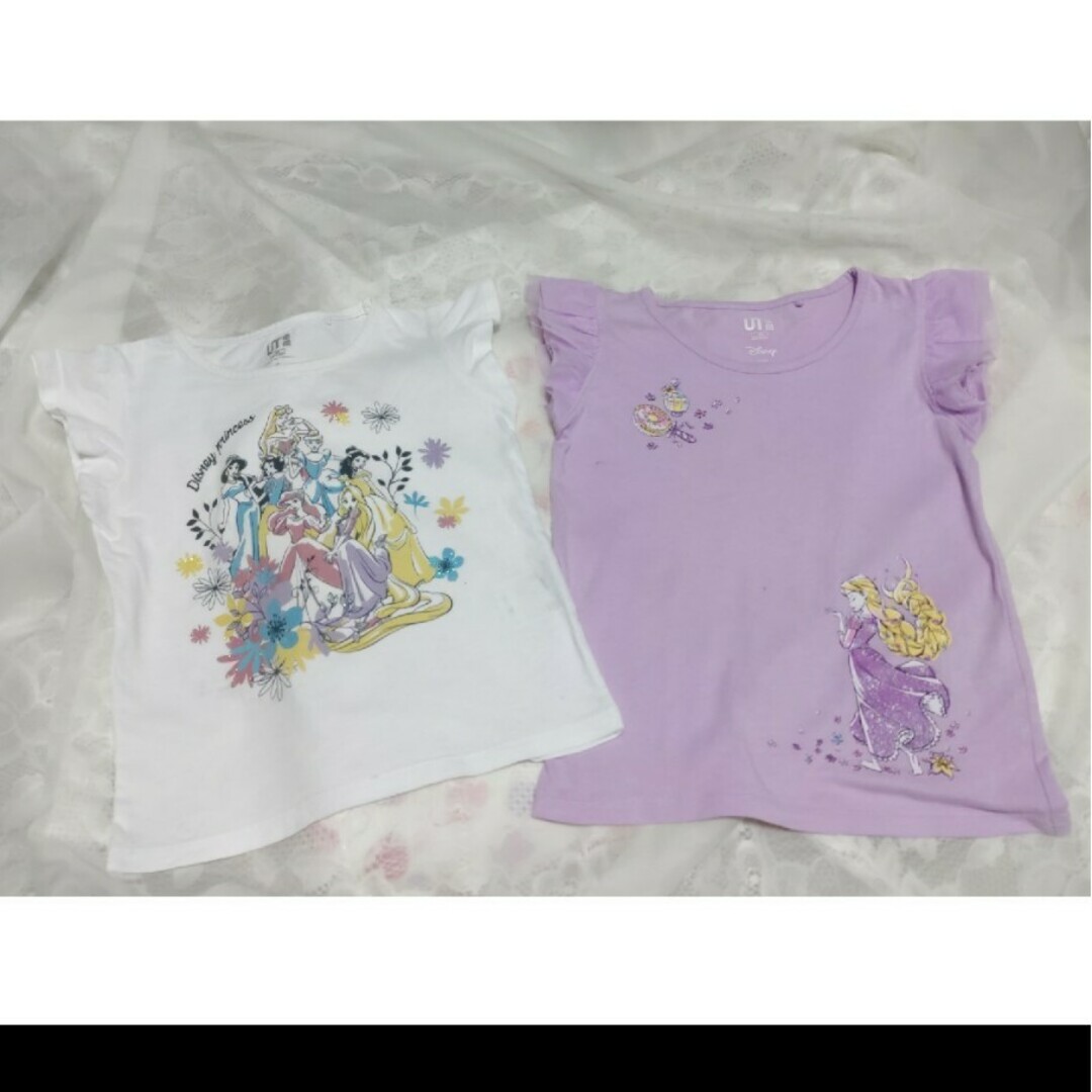 Disney(ディズニー)の専用!　ティンカーベルタンクトップ、プリンセスTシャツ キッズ/ベビー/マタニティのキッズ服女の子用(90cm~)(Tシャツ/カットソー)の商品写真