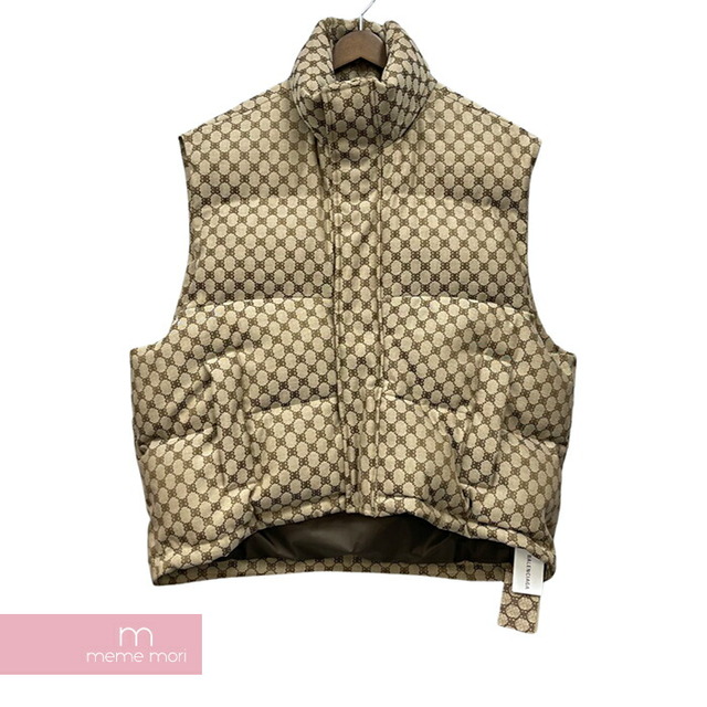 GUCCI×BALENCIAGA 2021AW The Hacker Project Hacker Cocoon Puffer Gilet Vest 681886 TLO53 9585 グッチ×バレンシアガ ザハッカープロジェクト コクーンパファージレベスト 中綿 ベージュ サイズ44【211203】【新古品】【me04】【mmmr05】 メンズのトップス(ベスト)の商品写真