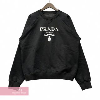 Prada プルオーバーパーカー ロゴ ブラック メンズ