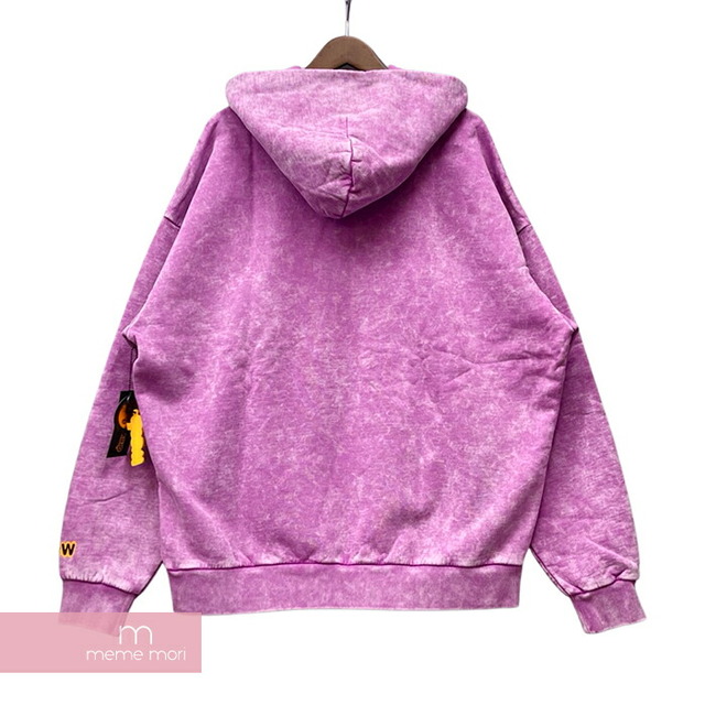 Drew House 2022AW Mascot Hoodie Washed Grape ドリューハウス マスコットフーディ ウォッシュドグレープ  プルオーバーパーカー スマイリープリント ウォッシュ加工 パープル サイズXS【230403】【新古品】【me04】