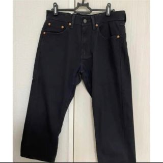 リーバイス(Levi's)のリーバイス　黒7部丈ズボン(デニム/ジーンズ)