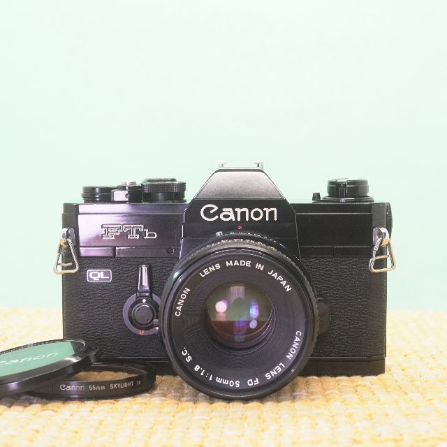 完動品◎CANON FTb-N 50mm F1.8 ブラック フィルムカメラ64
