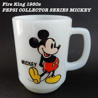 ファイヤーキング(Fire-King)のFire King MICKEY 9oz Mug Cup 1980s(グラス/カップ)