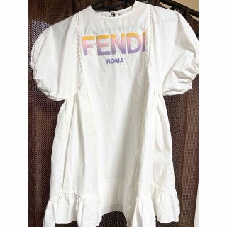 キッズ FENDI ワンピース ホワイト