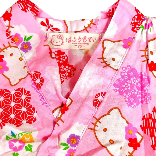ハローキティ 【* 美品 *】キティちゃん 甚平 女の子 ピンク ボディスーツの通販 by --kirakira--|ハローキティならラクマ 甚平 子供服 キッズ ピンク kitty キティちゃん