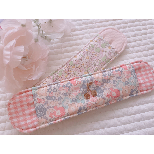 【order可】リバティ🌷水筒ストラップカバー ハンドメイドのキッズ/ベビー(外出用品)の商品写真