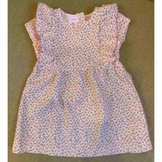 ザラキッズ(ZARA KIDS)の【最後の値下げしました！】ZARA 花柄ジャガードワンピース　86サイズ(ワンピース)