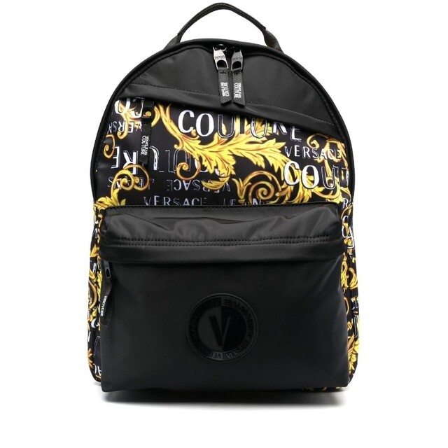 VERSACE JEANS COUTURE リュック バロック ブラック - www.ecotours-of