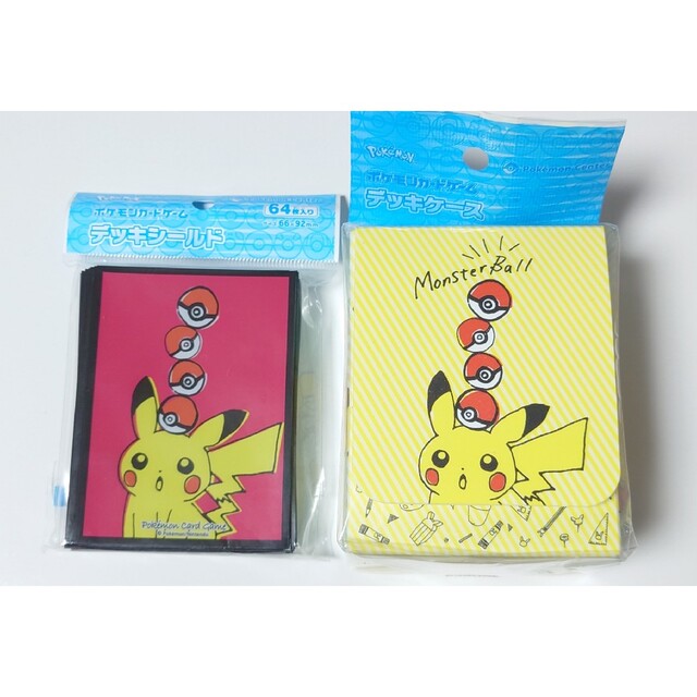 ポケモンカード ピカチュウ デッキシールド+デッキケース 新品未開封品