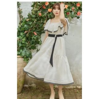 ハーリップトゥ(Her lip to)のherlipto Sweet Moments Belted Dress(ロングワンピース/マキシワンピース)