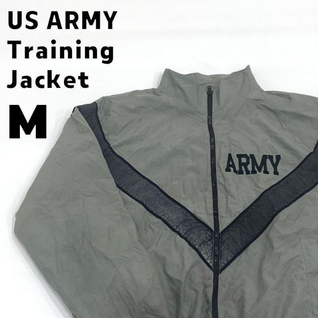 US ARMY トレーニングジャケット M カーキ ナイロンジャケット　ボロ | フリマアプリ ラクマ