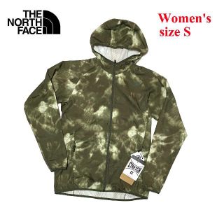 ザノースフェイス(THE NORTH FACE)の新品　レディース Sサイズ　ノースフェイス　ベントメッシュフーディ 迷彩グリーン(ナイロンジャケット)