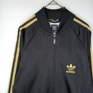 オリジナルス(Originals（adidas）)の00s　アディダス　ボマー　トラックジャケット　ジャージ　ストライプ　金刺繍(ジャージ)