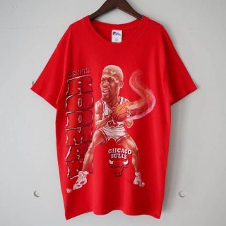 90s Dennis Rodman Tシャツ シカゴブルズ(Tシャツ/カットソー(半袖/袖なし))