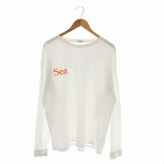 シー(SEA)のシー コットングラフィックロゴロングスリーブTシャツ ロンT カットソー 長袖(Tシャツ/カットソー(七分/長袖))