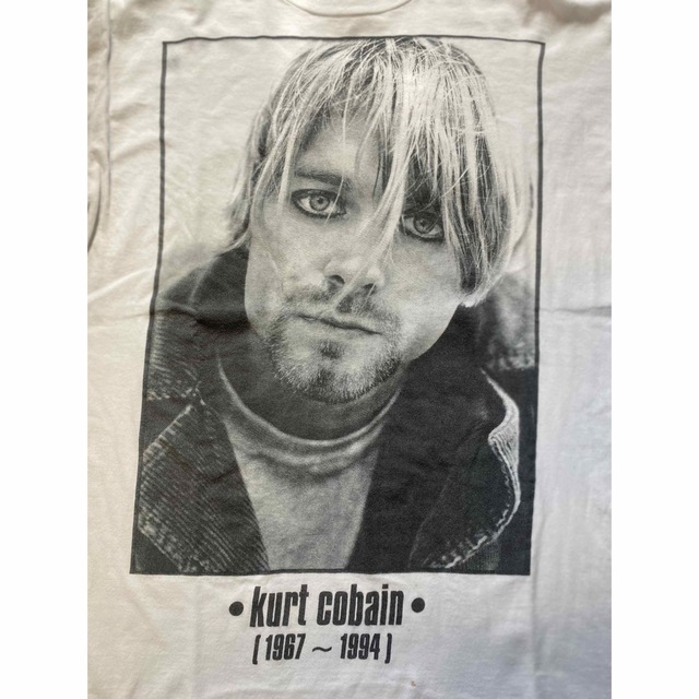90'S当時物 KURT COBAIN Tシャツ ヴィンテージ サイズL メンズのトップス(Tシャツ/カットソー(半袖/袖なし))の商品写真