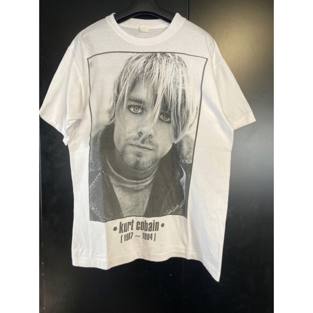 90'S当時物 KURT COBAIN Tシャツ ヴィンテージ サイズL メンズのトップス(Tシャツ/カットソー(半袖/袖なし))の商品写真