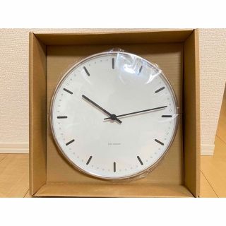 アルネヤコブセン(Arne Jacobsen)のアルネヤコブセン　シティーホールクロック　29cm 新品未使用(掛時計/柱時計)