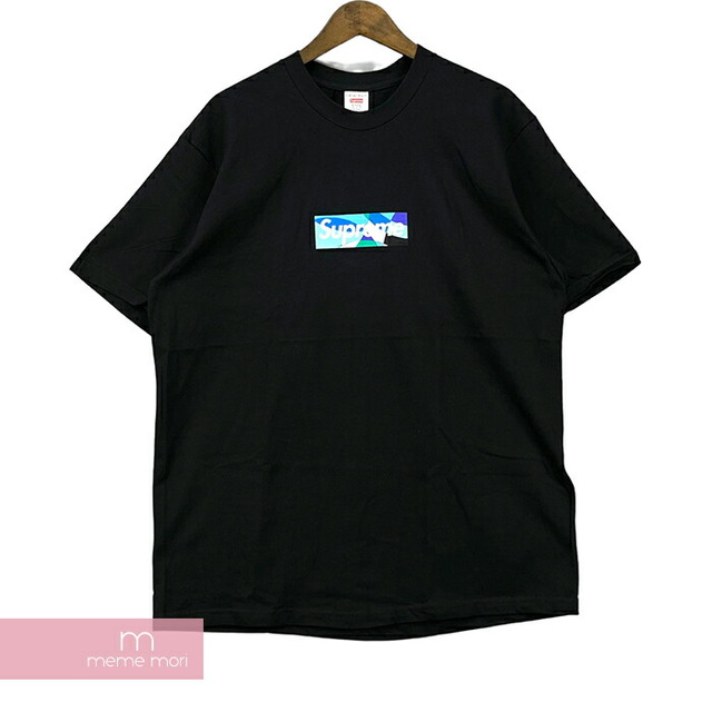 Supreme×Emilio Pucci 2021SS Box Logo Tee シュプリーム×エミリオプッチ ボックスロゴTシャツ 半袖カットソー プリント ブラック×ブルー サイズS【210621】【新古品】【me04】トップス