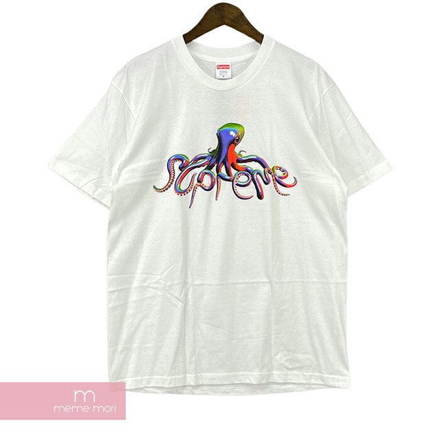 メンズSupreme 2018SS Tentacles Tee シュプリーム テンタクルスTシャツ 半袖カットソー オクトパス タコ プリント ホワイト サイズM【210605】【新古品】【me04】