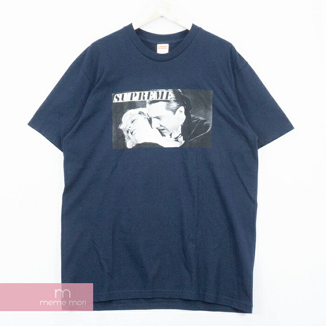 Supreme 2019SS Bela Lugosi Tee シュプリーム ベラルゴシTシャツ 半袖カットソー フォトプリント ドラキュラ ルゴシ・ベーラ ネイビー サイズL【210510】【新古品】【me04】