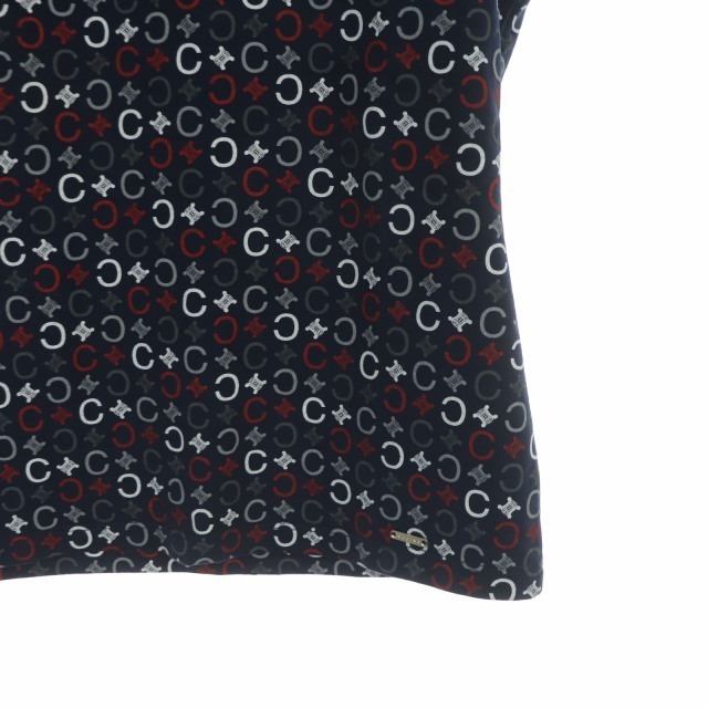celine(セリーヌ)のセリーヌ Tシャツ Cマカダム カットソー 半袖 クルーネック S 紺 レディースのトップス(Tシャツ(半袖/袖なし))の商品写真