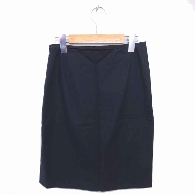 Ralph Lauren(ラルフローレン)のアールエルラルフローレン 国内正規品 タイト スカート ひざ丈 薄手 7 黒 レディースのスカート(ひざ丈スカート)の商品写真