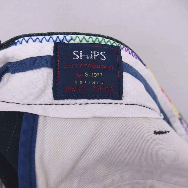 SHIPS(シップス)のシップス パンツ ストライプ ロング ストレート ジップフライ 42 グリーン メンズのパンツ(スラックス)の商品写真