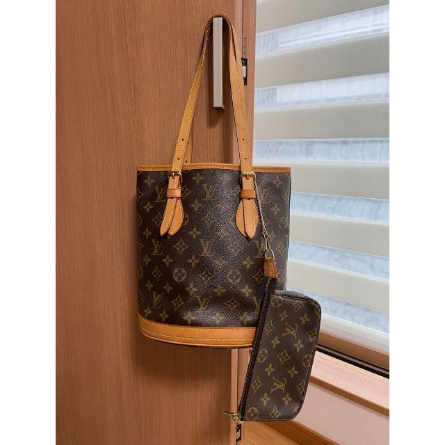 LOUIS VUITTON ルイヴィトン モノグラム バケットPM トートバッグ-