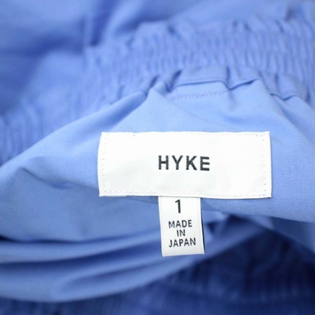 HYKE(ハイク)のハイク 21SS イージーパンツ ワイド ストレート ベルトリボン 1 青 レディースのパンツ(その他)の商品写真