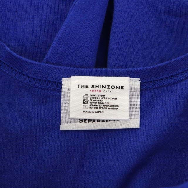 Shinzone(シンゾーン)のシンゾーン COLOR LONG TEE カットソー Tシャツ 長袖 F 青 レディースのトップス(Tシャツ(長袖/七分))の商品写真