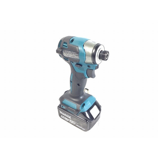 ☆未使用品 最新型☆makita マキタ 18V 充電式インパクトドライバ TD173DRGX 青/ブルー バッテリー2個(18V 6.0Ah) 充電器 ケース付 70576