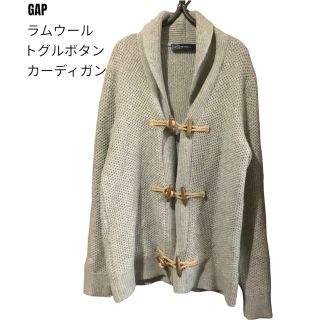 ギャップ(GAP)のGAP メンズ ニットカーディガン トグルボタン ラムウール  (カーディガン)