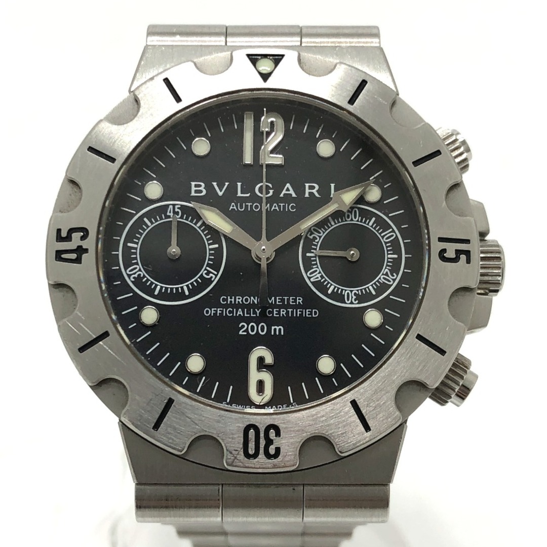 ブルガリ BVLGARI SCB38S ディアゴノ クロノグラフ 自動巻き メンズ _743208