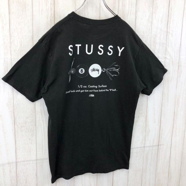 STUSSY ステューシー 8ボール バッグロゴ デカロゴ Tシャツ www ...