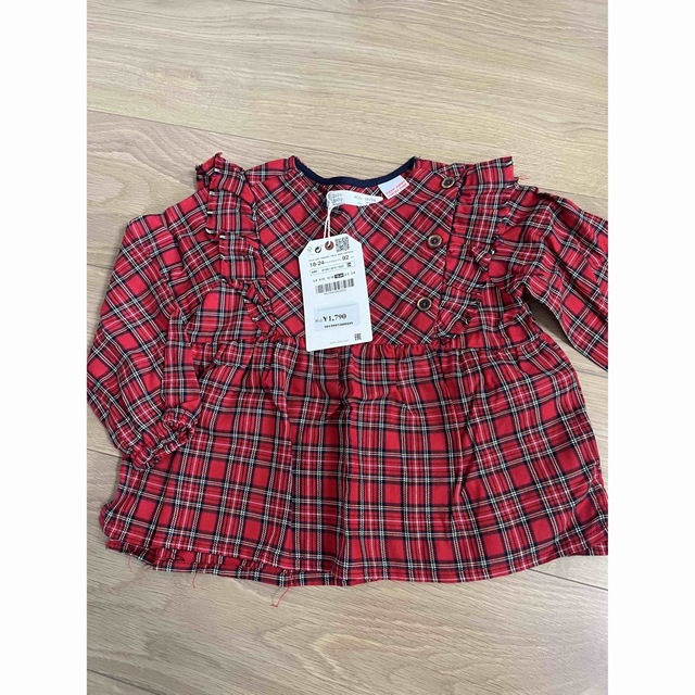 ZARA KIDS(ザラキッズ)のZARA baby チェックブラウス キッズ/ベビー/マタニティのキッズ服女の子用(90cm~)(ブラウス)の商品写真